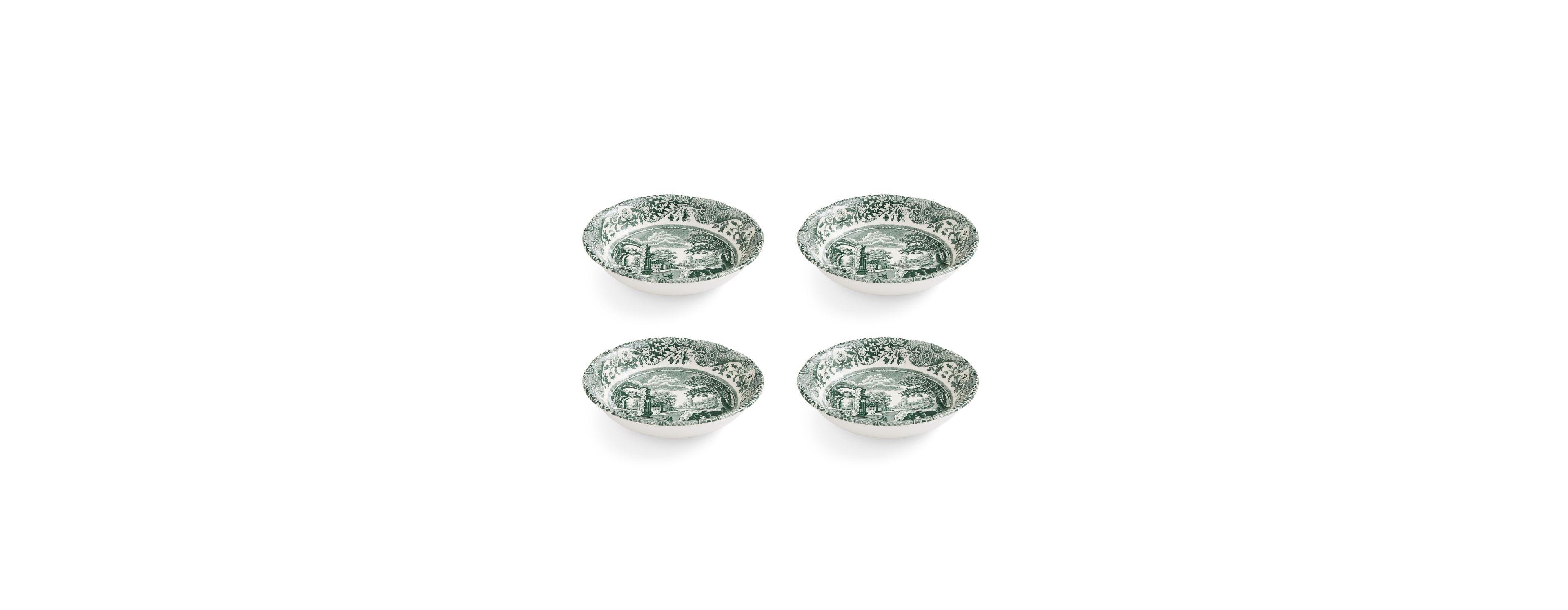 Spode Heritage Green Italian Cereal Bowls, Set of 4