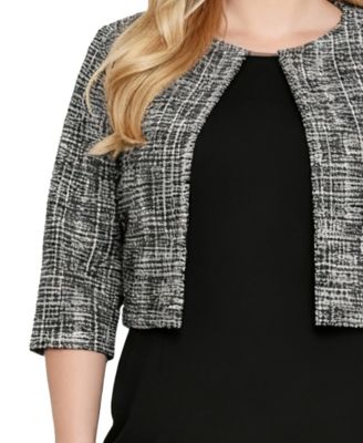 Plus Size 2 Piece Jacket and Dress Set