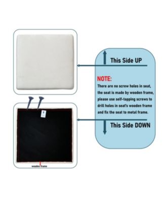 Streamdale Velvet Bar Stools Set of 2