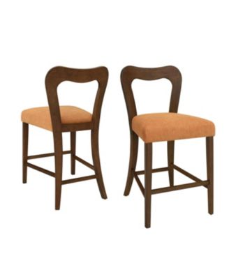  Counter Stool Without Arm(walnut+caramel) Set of 2