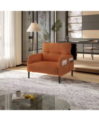 Corduroy Wide Seat Chair - Living Room/Bedroom