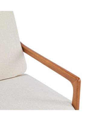 Streamdale Mid Century Modern Beige Accent Chair