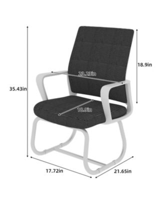 Modern Office Chair - Metal Frame, Soft, Multiple Colors