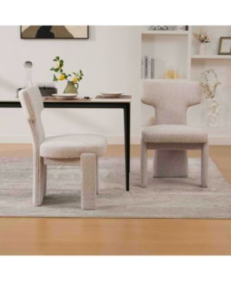Chenille Dining Chairs (Set of 2)