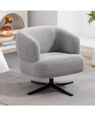 Cuddle Swivel Chair - Balcony, Study, Living Room - Grey