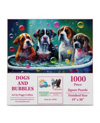 Dogs and Bubbles 1000-piece Jigsaw Puzzle for Adults