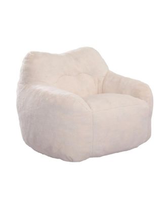 Bean Bag Sofa with Armrests High-Density Foam Stuffed Lazy Sofa for Adults Removable Cover