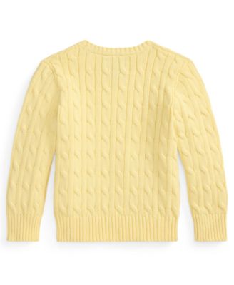 Boys 2-7 Cable-Knit Cotton Sweater