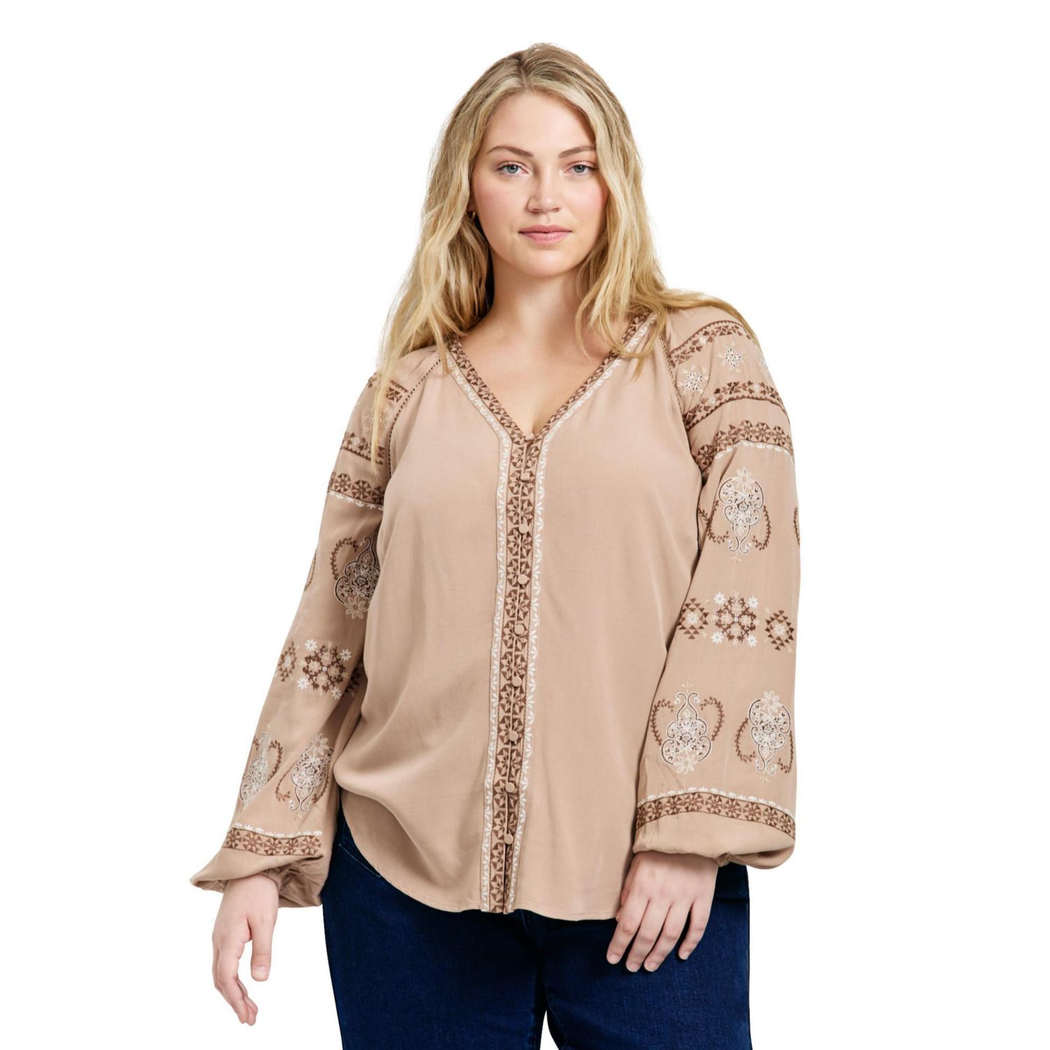 Women's Plus Size Angelina Embroidered Blouse