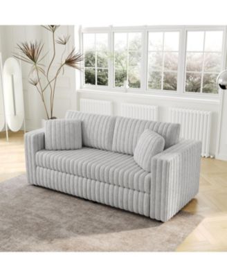 75.6" Light Gray Modular Sofa - Comfortable, Modern Design