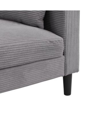 High Resilience 57" Loveseat Sofa, Modern Upholstered Sofa