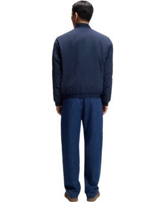 Men's Water-Repellent Soft-Touch Fabric Bomber Jacket