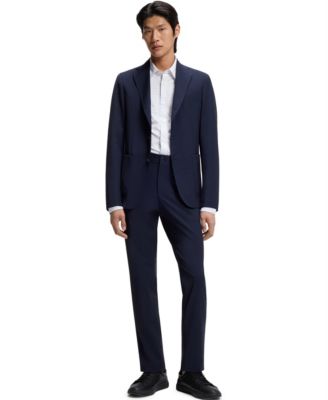 Men's Printed Cotton Blend Slim-Fit Dress Shirt