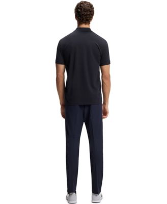 Men's Cotton-Piqu&eacute; Printed Pattern Polo Shirt