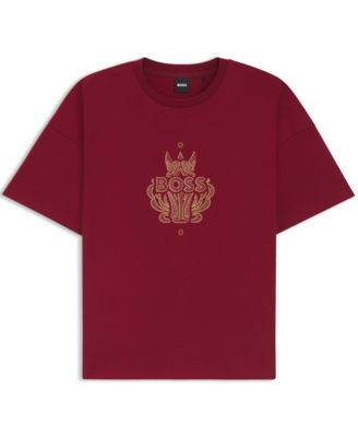 Men's Cotton-Jersey Logo Artwork T-Shirt