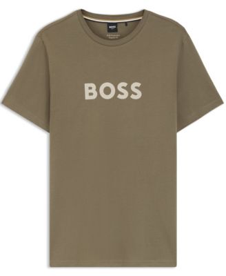 Men's Cotton-Jersey Logo Print T-Shirt