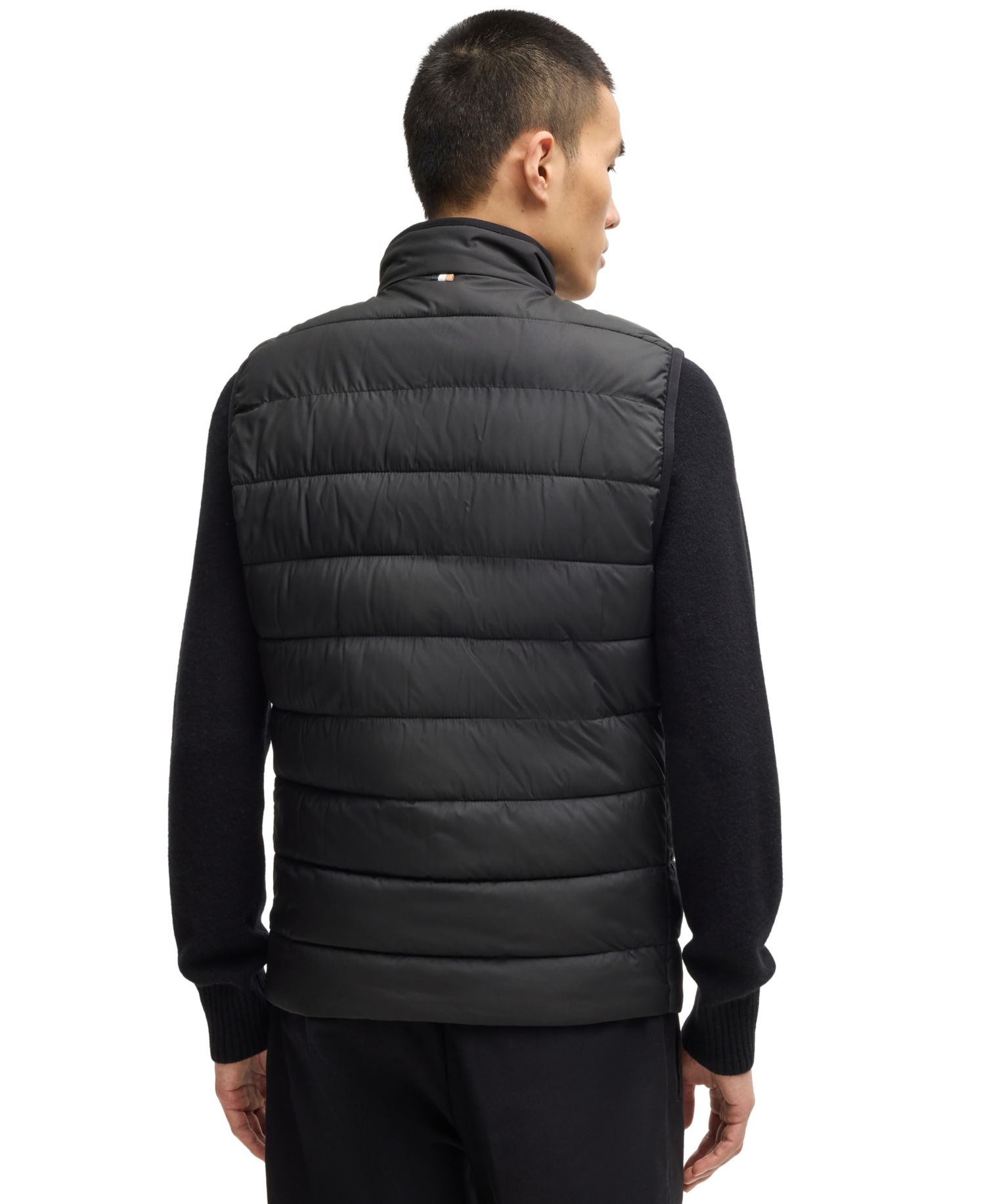 Men's Water-Repellent Tonal Logo Gilet Vest