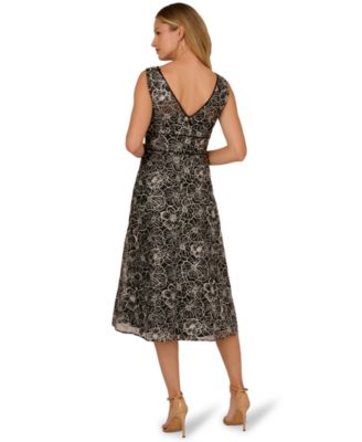 Women's Crewneck Embroidered Dress