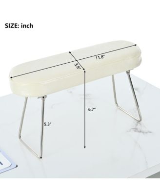 Marbling Texture Nail Table with Downdraft Vent