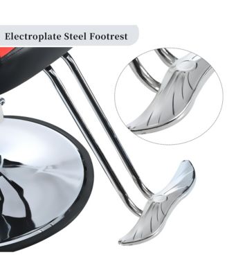  Reclining Barber Chair with Hydraulic Pump and 360