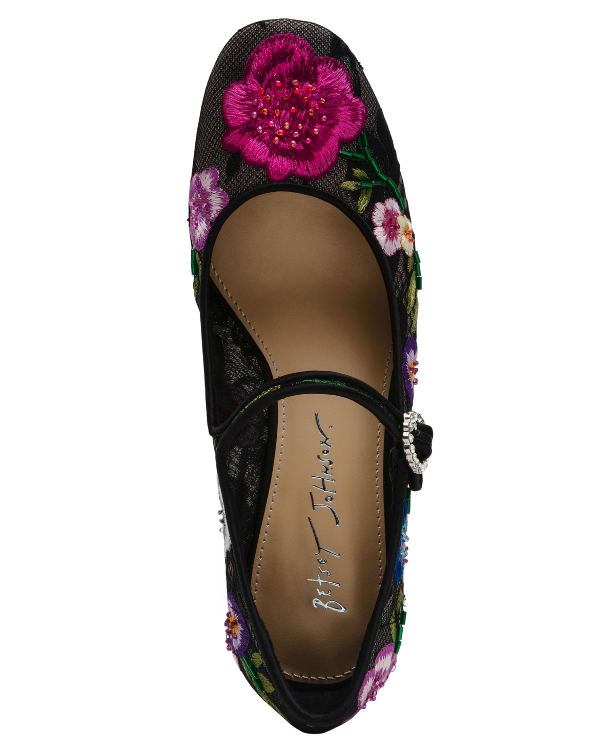 Betsey Johnson Women's Rubee Mesh Mary Jane Pumps