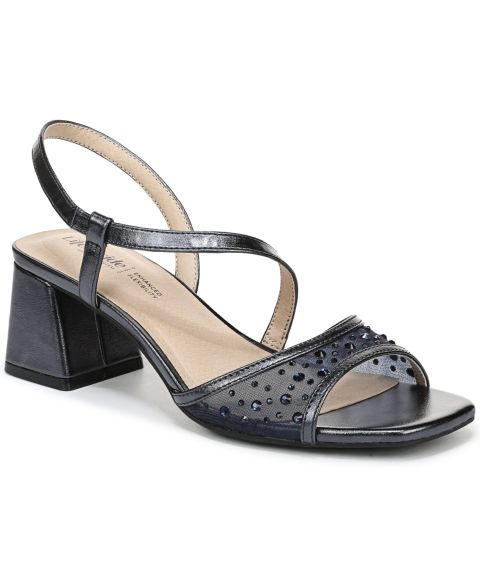 Женские сандалии LifeStride Cheyenne Slingback, цвет: Тёмно-синий сетчатый / Искусственная кожа