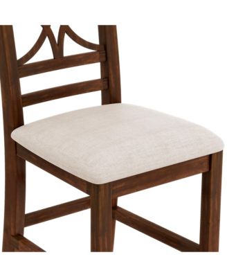  6-Piece Wooden Counter Dining Set with Bench & Storage