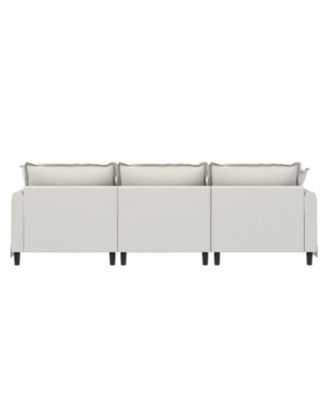 3-Seat Sofa Module with Pillows for Sectional Sofa
