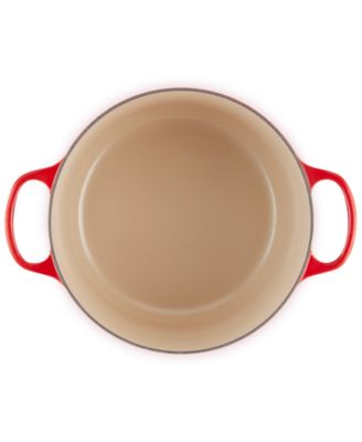 Signature Enameled Cast Iron 6.5-Quart Deep Round Dutch Oven