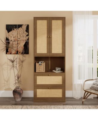 Bookshelf with USB 3 Drawers & 2 Doors