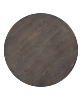 Mid-Century 5-Piece Round Dining Set Walnut Table & Chairs