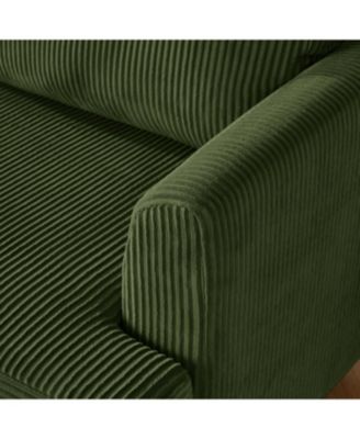 Corduroy 6-Seater Modular Sectional Sofa (Green)