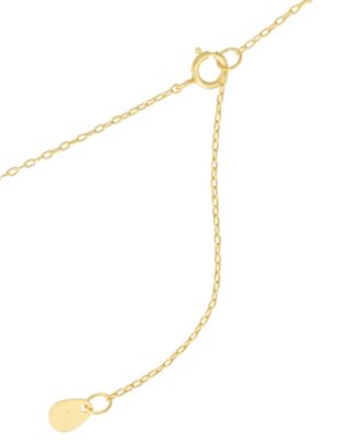 Cubic Zirconia Bezel Set Station Pendant Necklace