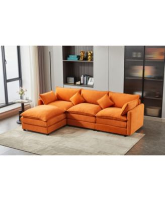 Modular 3-Seater L-Shaped Sectional Sofa