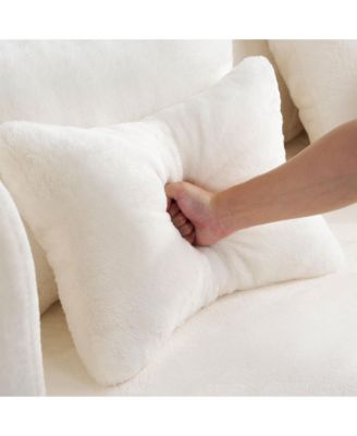  Queen White Floor Sofa Bed with Pillows