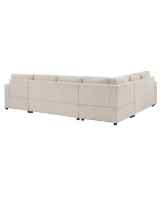 Oversized U-Shaped Sectional Sofa with Chaise Lounge.