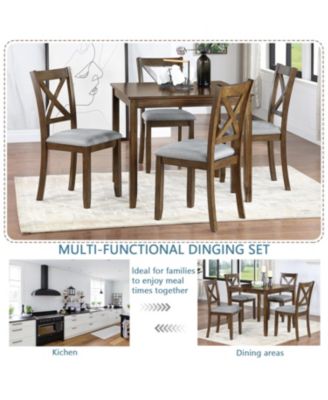 Streamdale Modern 5-Piece  Dining Set
