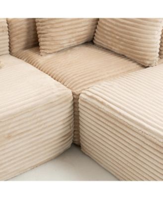  Corduroy Modular Lounge Sofa - No Assembly