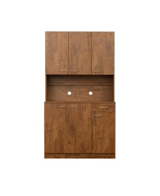 Streamdale Tall Wardrobe & Kitchen Cabinet with 6 Doors, 1 Shelf, 1 Drawer