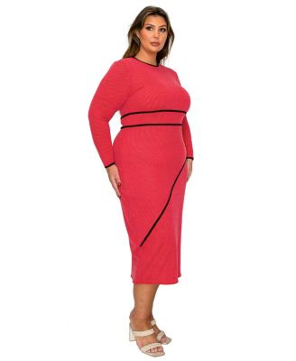 Plus Size Elora Ribbed Dress