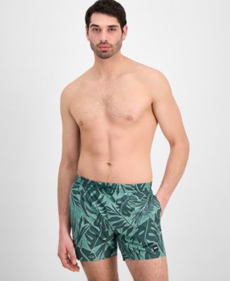 BOSS by Men's 5" Tropical Print Swim Trunks
