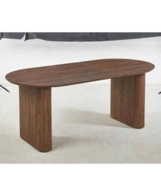 Streamdale MDF Pedestal Dining Table - Modern Style for 4-6