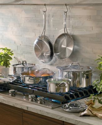 EverLast Stainless Steel 10-Pc. Tri-Ply Clad Cookware Set