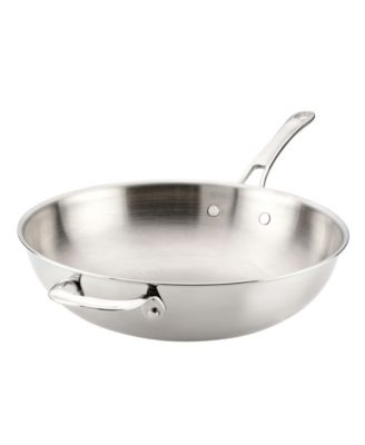 EverLast Stainless Steel 12.5" Tri-Ply Clad Stir Fry Pan
