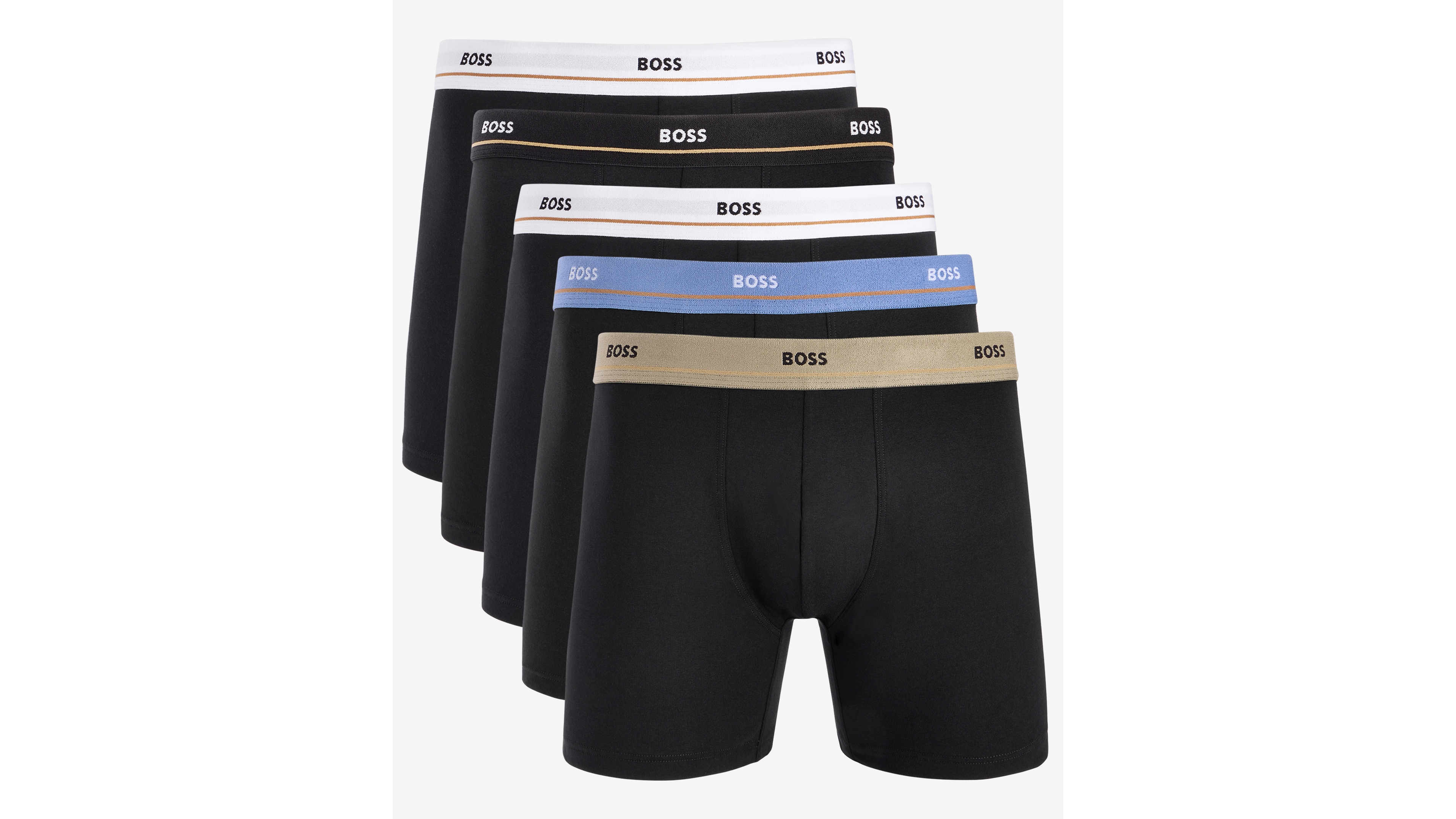 Hugo Boss Men's Essentials Boxer Briefs Underwear, 5-Pack Set