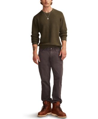 Men's Waffle Crewneck Sweater