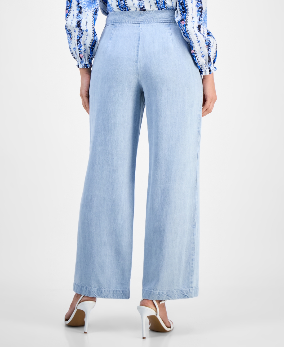 T Tahari Women's High-Rise Wide-Leg Pants