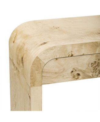 Entryway Table with Burl Wood Veneer,Suitable for Entryway, Hallway, Living Room, Foyer, Corridor