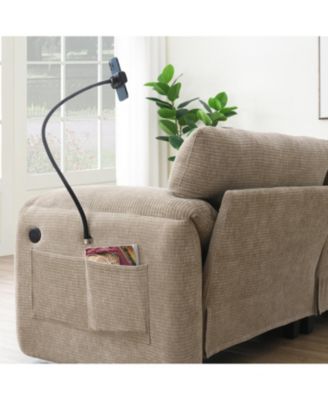 108" Modular Sectional Sofa Wide Seat USB Charger Ottoman