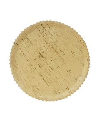 MGO Cylindrical Side Table Wood-like texture Antique brown